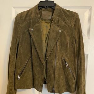 Blank NYC Suede leather moto jacket